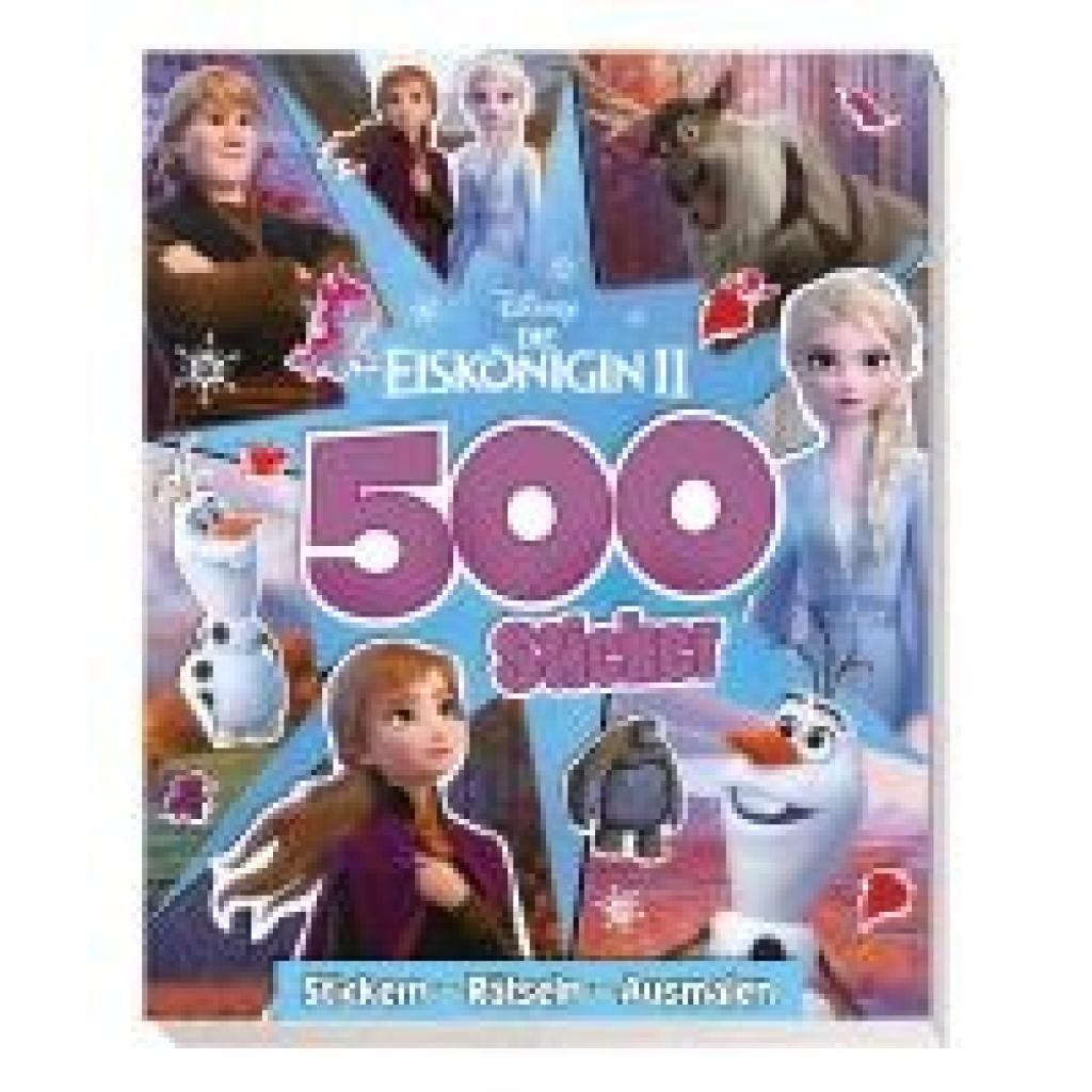 Panini: Disney Die Eiskönigin 2: 500 Sticker - Stickern - Rätseln - Ausmalen