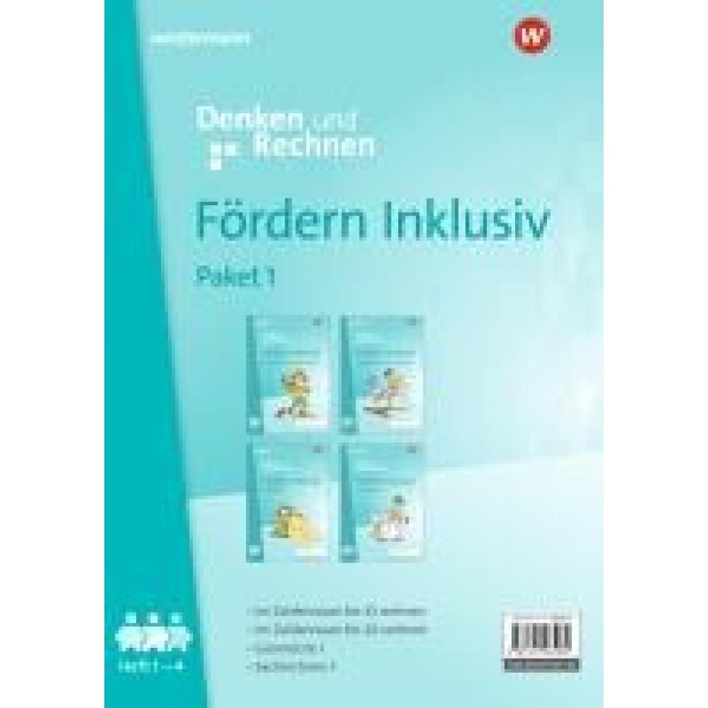 Fördern Inklusiv. Hefte 1-4 im Paket Denken und Rechnen