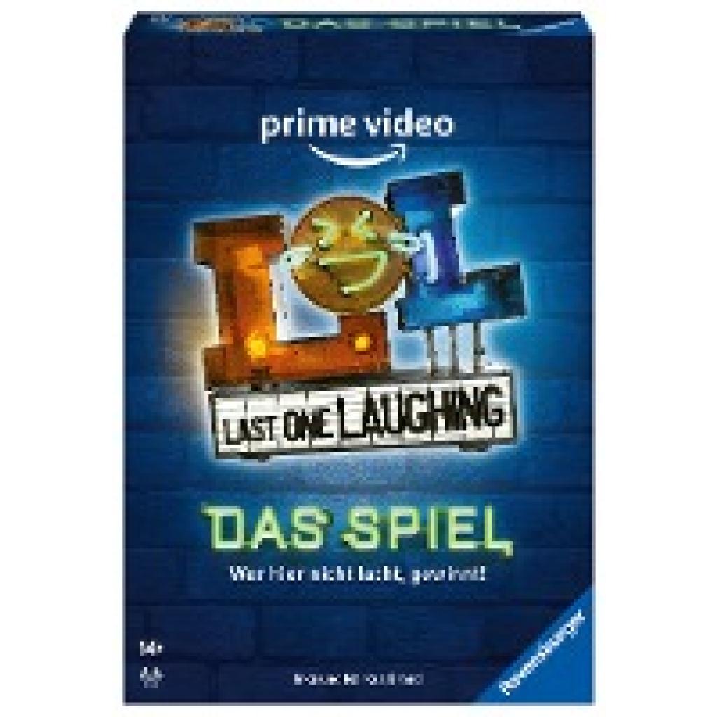 Brand, Inka und Markus: Ravensburger 27524 - Last One Laughing - Das Partyspiel zur Amazon Prime Video Show für 3-8 Spieler ab 14 Jahren