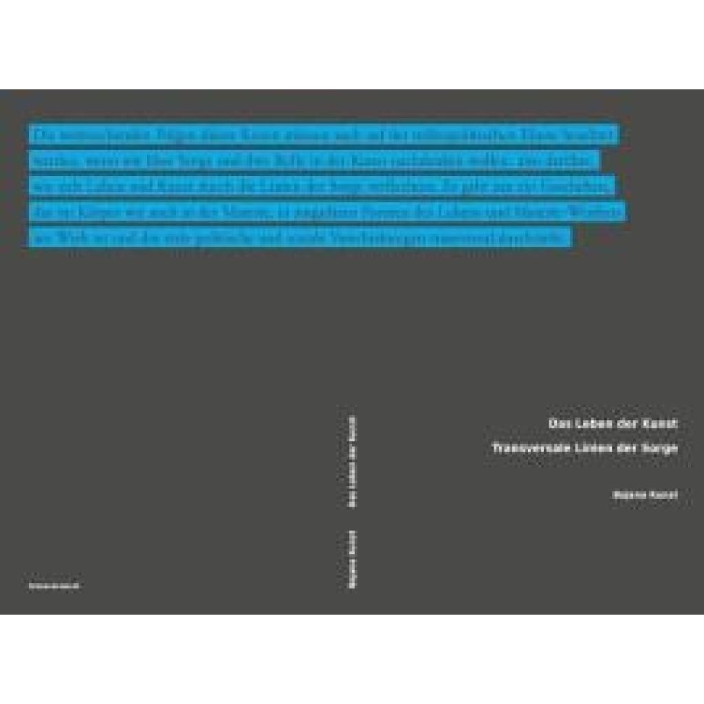 Kunst, Bojana: Das Leben der Kunst