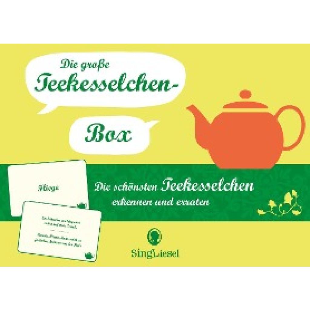 Paul, Linus: Die große Teekesselchen-Quiz-Box für Senioren. Der Spiele-Klassiker. Das Spiel rund um beliebte Teekesselchen für Senioren. Auch mit Demenz. Spiele Box mit 100 Karten.
