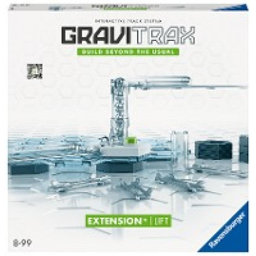 Ravensburger GraviTrax Extension Lift - Zubehör für das Kugelbahnsystem. Kombinierbar mit allen GraviTrax Produktlinien, Starter-Sets, Extensions und Elements, Konstruktionsspielzeug ab 8 Jahren
