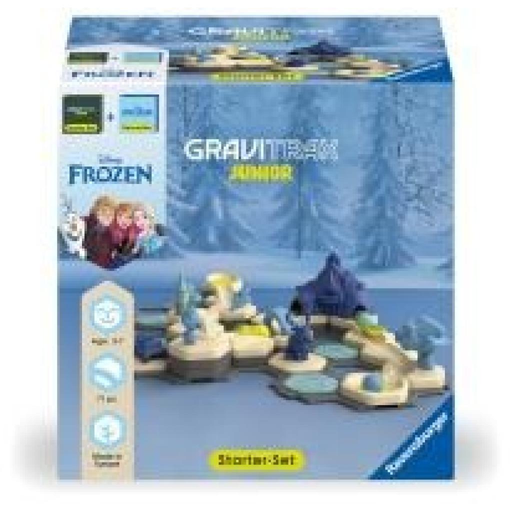 Ravensburger 73385 GraviTrax Junior Starter-Set Disney Frozen, Murmelbahn für Kinder ab 3 Jahren, mit Spielfiguren aus der Welt der Eiskönigin