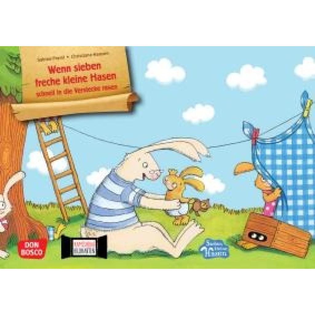 Praml, Sabine: Wenn sieben freche kleine Hasen schnell in die Verstecke rasen. Kamishibai Bildkartenset