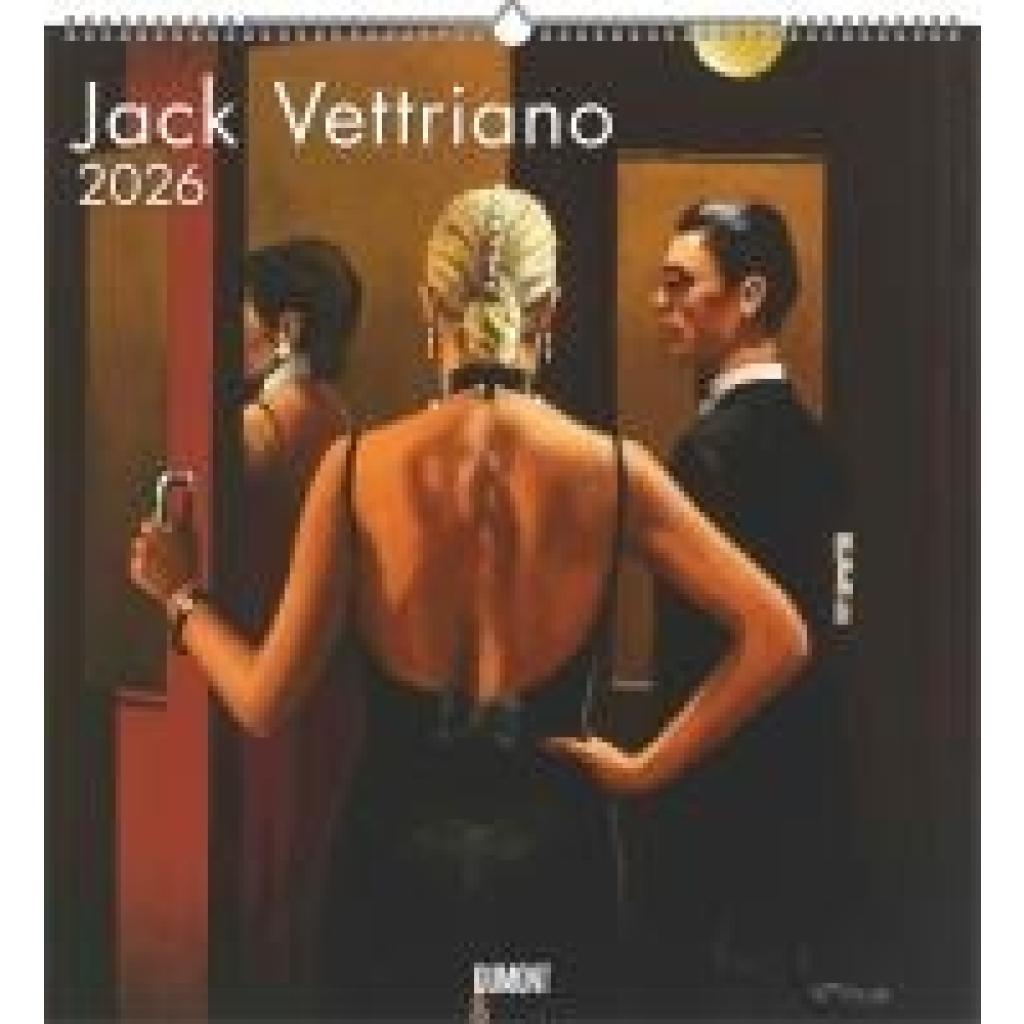 Jack Vettriano 2026 - Kunst-Kalender - Wand-Kalender - 45x48