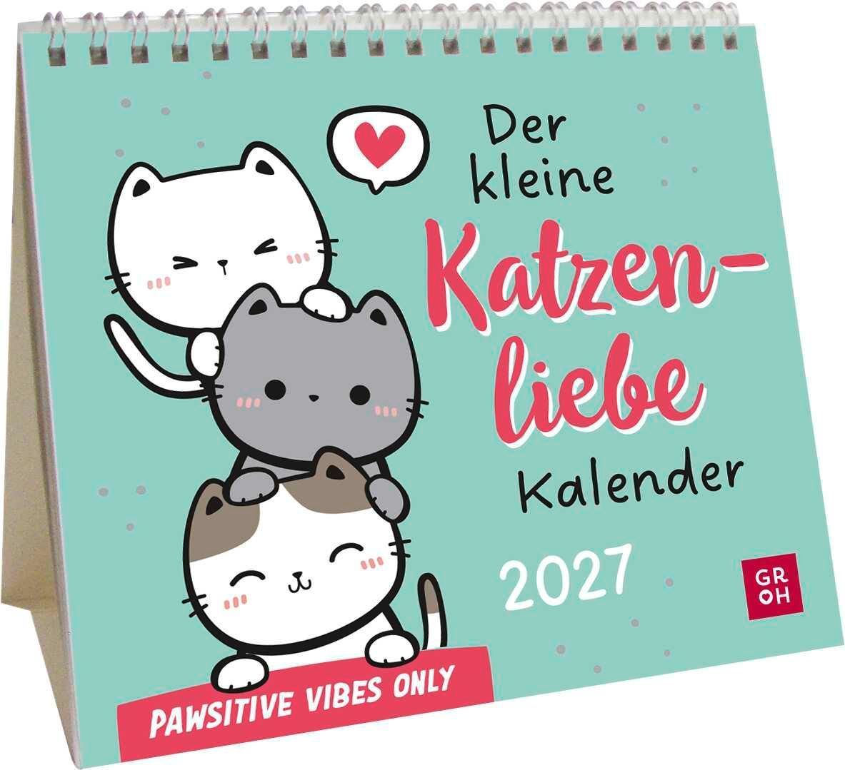 Mini-Kalender 2027: Der kleine Katzenliebe Kalender