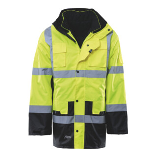 Asatex Warnschutz-Parka PREVENT, gelb / schwarz, Unisex-Größe: 3XL