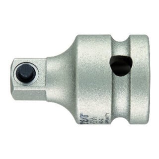 ASW Reduzierstück 1/2 Zoll auf 3/8 Zoll 4 KT L.38 mm f.Kraftsteckschl.Einsätze