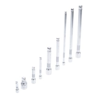BGS Kippverlängerungs-Satz 6,3 mm (1/4 Zoll), 10 mm (3/8 Zoll), 12,5 mm (1/2 Zoll) 9 teilig