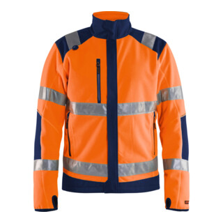 Blakläder Warnschutz-Fleecejacke, orange / marineblau, Unisex-Größe: 2XL