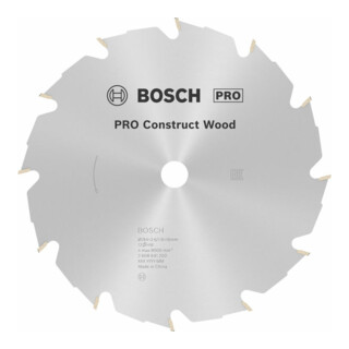 Bosch Kreissägeblatt Construct Wood 184 x 16 x 2,6 mm 12