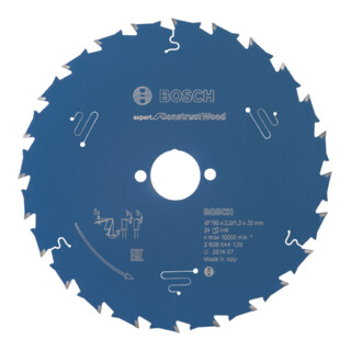 Bosch Kreissägeblatt Expert for Construct Wood 190 x 30 x 2,0 mm 24