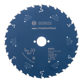 Bosch Kreissägeblatt Expert for Construct Wood 230 x 30 x 2,0 mm 30