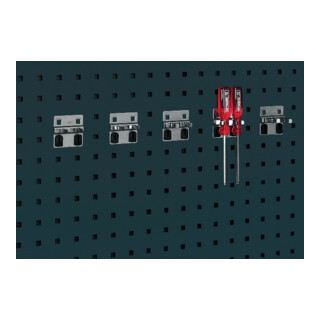 bott Doppelte Werkzeugklemme B60xT60xD2x6 mm für Lochplatten für Lochplatten