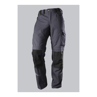 BP® Komfort-Arbeitshose mit Reflex und Kniepolstertaschen, dunkelgrau/schwarz, Gr. 50, Länge n