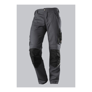 BP® Leichte Arbeitshose mit Kniepolstertaschen, anthrazit/schwarz, Gr. 48, Länge n