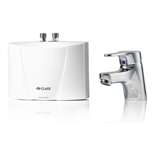 Clage Klein-Durchlauferhitzer M3/END 3,5 kW, 230 V, m St., m Einhebelmischer