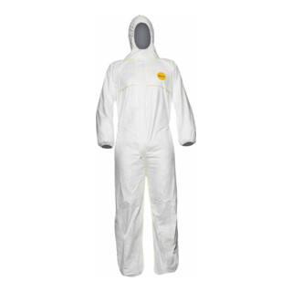 Dupont Schutzoverall Typ 5/6 Tyvek 200 EasySafe, weiß, Unisex-Größe: L