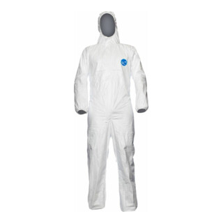 Dupont Schutzoverall Typ 5/6 Tyvek 500 Xpert, weiß, Unisex-Größe: 3XL
