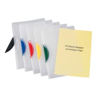 Eichner PP-Klemm-Mappen 0,45mm, helltransparent blau