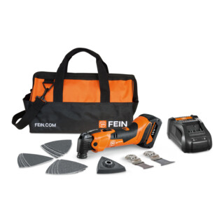 Fein Akku-Oszillierer - Akku MULTIMASTER AMM 500 PLUS 4 Ah in Nylon-Tasche mit Akku und Schnellladegerät