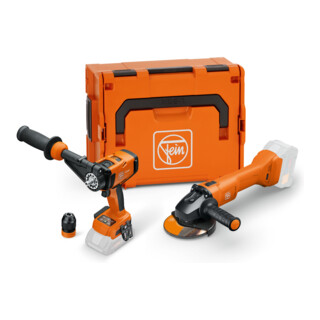 FEIN Vorteils-Combo Akku Akku-Bohrschrauber ASCM 18-4 QM AS& Akku-Winkelschleif