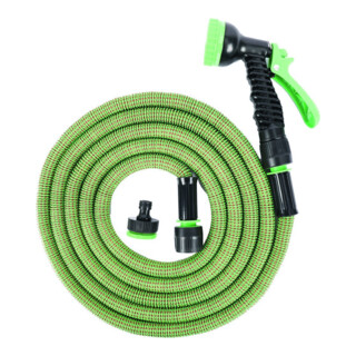floraworld Gartenschlauch verl. bis 20m Classic Inkl. Armaturen-Set Kunststoff