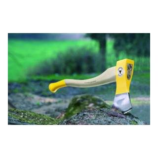 Gedore OCHSENKOPF ILTIS-Axt, Hickory-Holzgriff, polierte Schneide 145 mm, 700 mm lang, mit Kuhfuß, OX 10 H-1207