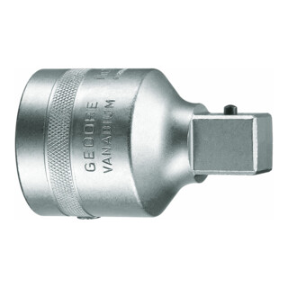 Gedore Reduzierstück, 1 Zoll auf 3/4 Zoll, Für handbetätigte Steckschlüsseleinsätze mit Vierkantantrieb, Stiftsicherung, Vanadium-Stahl 31CrV3