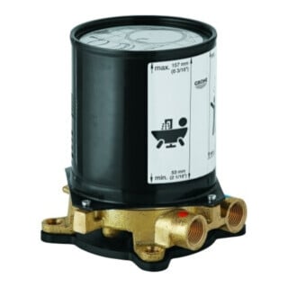 Grohe Rohbauset DN 15, f frei. Wanneneinlauf-/Armatur