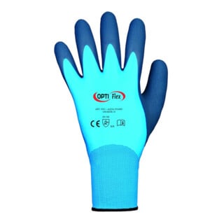 Handschuhe Aqua Guard Gr.10 blau EN 388 PSA II PA m.Latex/Latex OPTIFLEX