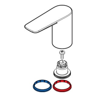hansgrohe Griff Talis E 3-/4-L.Armatur mattschwarz