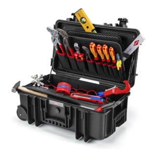 KNIPEX 00 21 33 S Werkzeugkoffer 'Robust26 Move' Sanitär 17-teilig