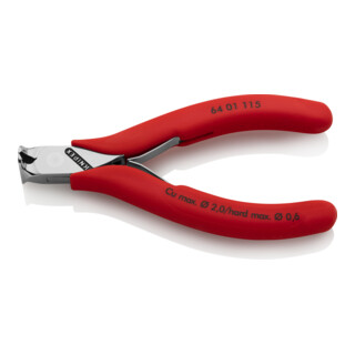 KNIPEX 64 01 115 Elektronik-Vornschneider 115 mm