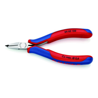 Knipex-Werk Elektronik-Vornschneider spiegelpoliert, 120mm 64 62 120