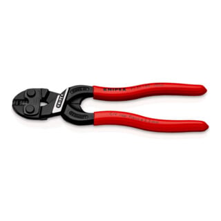 KNIPEX 71 31 160 CoBolt® S Kompakt-Bolzenschneider mit Schneidaussparung mit Kunststoff überzogen schwarz atramentiert 160 mm