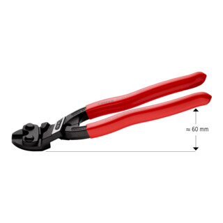 KNIPEX 71 41 200 CoBolt® Kompakt-Bolzenschneider mit Kunststoff überzogen schwarz atramentiert 200 mm