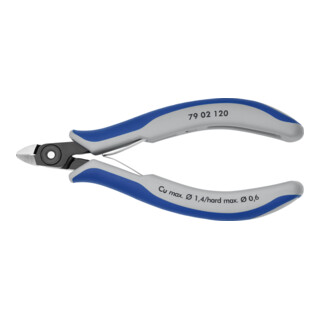 KNIPEX 79 02 120 Präzisions-Elektronik-Seitenschneider brüniert 120 mm