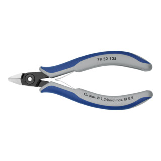 KNIPEX 79 52 125 Präzisions-Elektronik-Seitenschneider brüniert 125 mm
