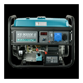 Könner& Söhnen Benzin Generator Hybrid 6,5 kW, Gas+Benzin