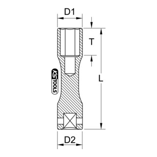 KS Tools 1/2' Alu-Felgen Kraft-Stecknuss, XL