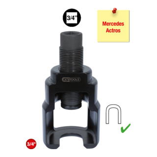 KS Tools 3/4' Vibro-Impact Universal-Kugelgelenk-Abzieher-Glocke 42 x 98 mm