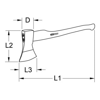 KS Tools BRONZEplus Axt