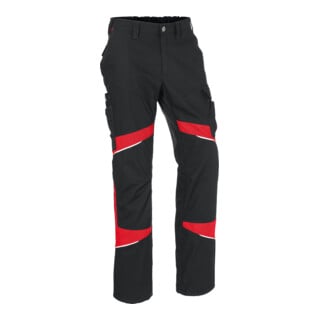 KÜBLER Hose ACTIVIQ cotton+ schwarz/mittelrot 46