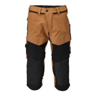Mascot Dreiviertel-Hose Knietaschen Stretch nussbraun/schwarz C46