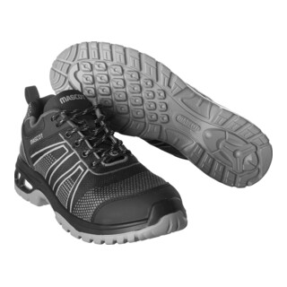 Mascot Sicherheitshalbschuh S1P mit Schnürsenkel Sicherheitshalbschuh S1P Sicherheitsschuhe Größe 1043, schwarz/anthrazit