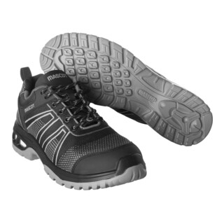 Mascot Sicherheitshalbschuh S1P mit Schnürsenkel Sicherheitshalbschuh S1P Sicherheitsschuhe Größe 1044, schwarz/anthrazit