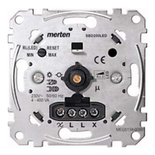 Merten Univers.Drehdimmer-Einsatz für LED-Lampen MEG5134-0000