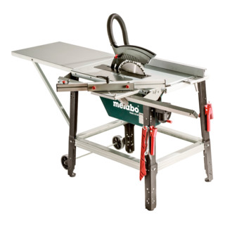 Metabo Set Tischkreissäge TKHS 315 M - 4,20 DNB mit kugelgelagertem Schiebeschlitten, für Drehstrom; Karton