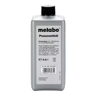 Metabo Spezialöl 0,5 Liter für Druckluft-Werkzeuge